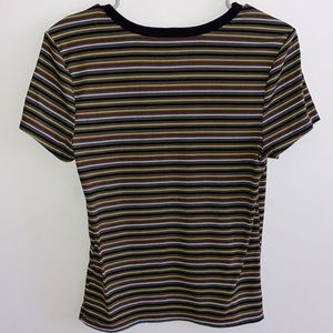 Multi colored stripe shirt